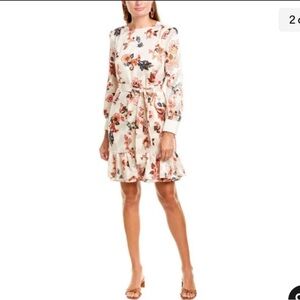 TORY BURCH SILK BURNOUT SHIFT DRESS IN IVORY MOUNTAIN PAISLEY SZ 4